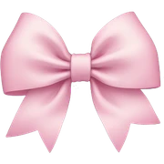 Pastel pink bow  sticker