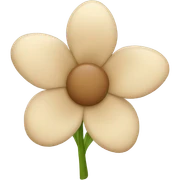 Beige flower sticker