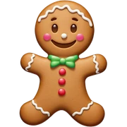 gingerbread man sticker