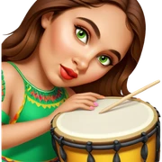 Festive Drummer sticker