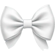 White bow sticker