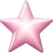 pale pink star sparkle sticker