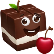 chocolate with cherry  sticker
