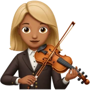 Alguien tocando un violín  sticker