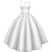 white dress sticker