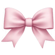 Soft pink bow sticker