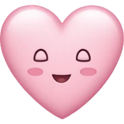 cute light pink heart sticker