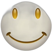Smiley face sticker