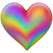 Colourfull heart sticker