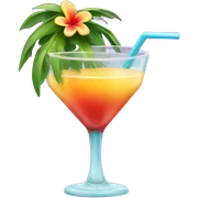 tropical cocktail  sticker