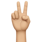hand doing an L shape right hand sticker