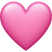 pink heart sticker
