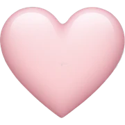Pale pink love heart sticker