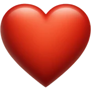 Red heart sticker