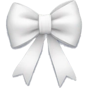 white bow sticker