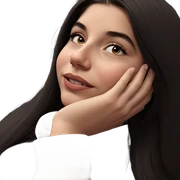 realistic portrait of girl sticker