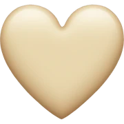 Beige heart sticker