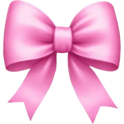 Pink bow sticker