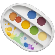 paint palette sticker
