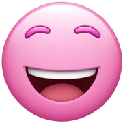 pink smiley face  sticker