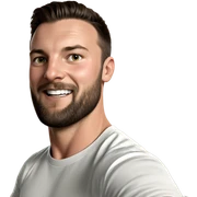 smiling boy in white shirt sticker