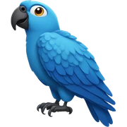 blue parrot sticker