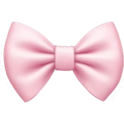 Light pink bow  sticker