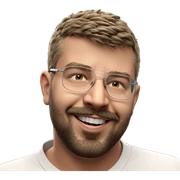 smiling boy in white shirt sticker