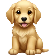 Golden retriever puppy  sticker