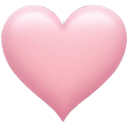 light pink heart sticker