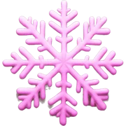 Pink snowflake  sticker
