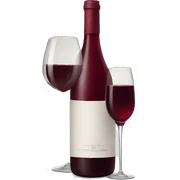 Wine red sticker