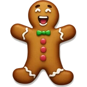 Gingerbread man sticker