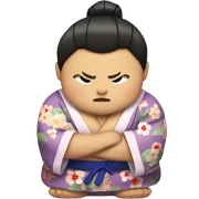 sumo in kimono sticker