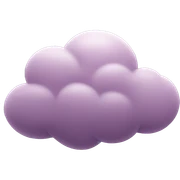 Mauve cloud sticker