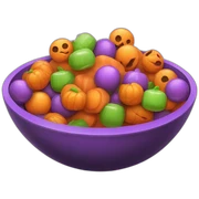 Halloween bowl of candy sticker