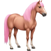 a pink horse  sticker