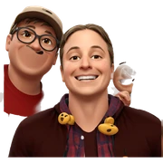 smiling boys in stylish outfits sticker