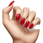Cherry red nails  sticker