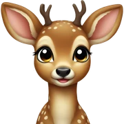 Baby deer sticker