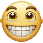 Silly smile sticker