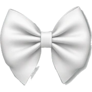 White Hair bow sticker