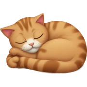 cats sleep hugs sticker