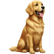 Golden retriever dog sticker