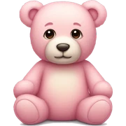 pastel pink teddy bear sticker