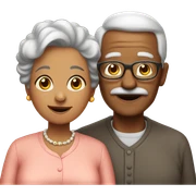 grandpa and grandma sticker