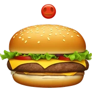 Burger sticker