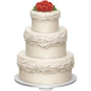 Wedding cake sticker