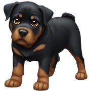 dark brindle rottweiler sticker