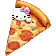 Hellokitty pizza sticker